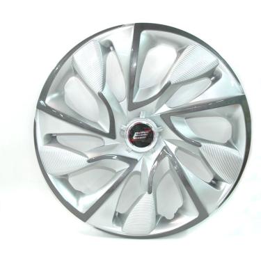 Imagem de Calota Ds4 Aro 14 Silver Cup Prata Vw Gol G5 - M19