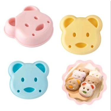 Imagem de Molde Cortador Lanche Formato De Urso Lancheira Infantil Kit com 2 - S