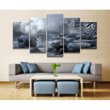 Imagem de Quadro Decorativos Battlefield com 5 peças 7 - NEYRAD
