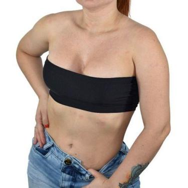 Imagem de Top Modelo Sem Alça Coladinho - Z39 - Fanáticos Por Cintas, Preto, P, 