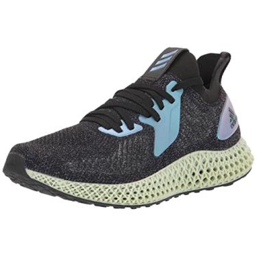 Imagem de adidas Alphaedge 4D FV6106 Tênis masculino, tamanho 41, Core Black/Glow Blue/College Purp, 9.5