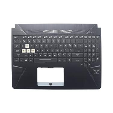 Imagem de Novo apoio para as mãos para ASUS TUF Gaming FX505 FX505D FX86 FX86G capa superior com teclado retroiluminado 13N1-5JA0901 13NR00S1AP0211 13N1-5JA0801