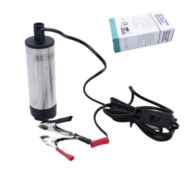 Imagem de YUCHENSHLP Bomba de óleo elétrica multifuncional multifuncional para carro 12v 51 mm, mini bomba de transferência de combustível diesel universal com filtro