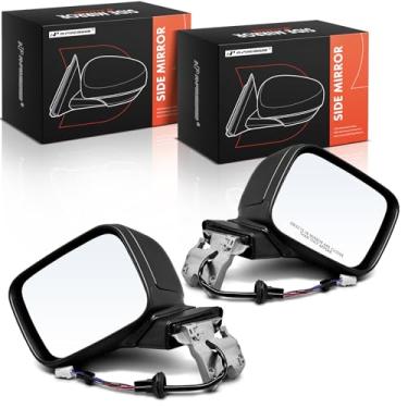 Imagem de A-Premium Par (2) espelhos retrovisores elétricos do lado do motorista e do passageiro - compatível com Jeep Renegade 2015-2022 - Retrovisor retrovisor externo preto dobrável manual aquecido com seta