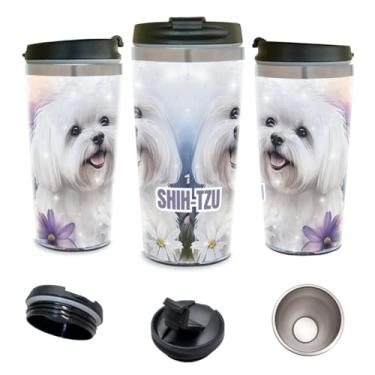 Imagem de Copo Térmico Personalizado Pet Lover Dog Shih-Tzu 450ml Inox