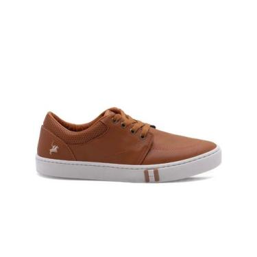 Imagem de Sapatênis Masculino Casual material sintético - New walk, Caramelo, 39