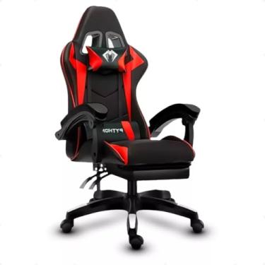 Imagem de Cadeira Ergonomica Gamer Python Fly Conforto e Desempenho em Um Só Lugar (Vermelho)