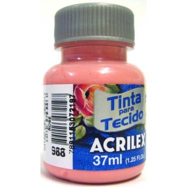 Imagem de Tinta Para Tecido 37ml Fosca - 988 Rose Acrilex, Unico