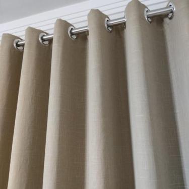 Imagem de Cortina Chique Gaze Linho 2,00x2,40 Para Sala/quarto - Salvatex Confec