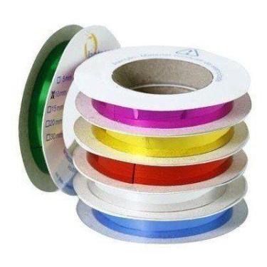 Imagem de Kit 06 Fita Metaloide 10mm x 50 metros Colorida - Lantecor - LANTECORE