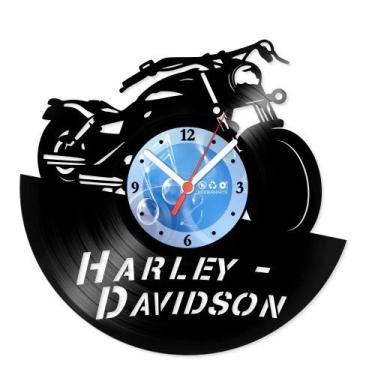 Imagem de Relógio De Parede Disco Vinil Motos - Harley Davidson - VMO-022 - Mode