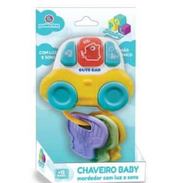 Imagem de Mordedor Chaveiro Baby com Luz e Som Poli Baby - Polibrinq