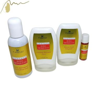 Imagem de Kit para Limpeza Facial Profunda Rosa Mosqueta Pele Normal e Seca - Ne