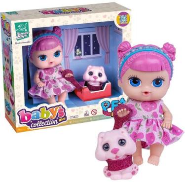 Imagem de Boneca Com Mini Cachorrinho Babys Collection - Super Toys - Supertoys