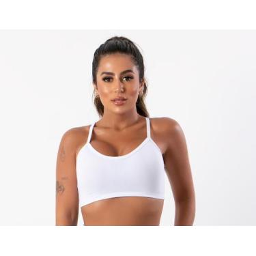 Imagem de kit com 2 Top Fitness Feminino Nadador Alça Fina sem bojo Academia - b