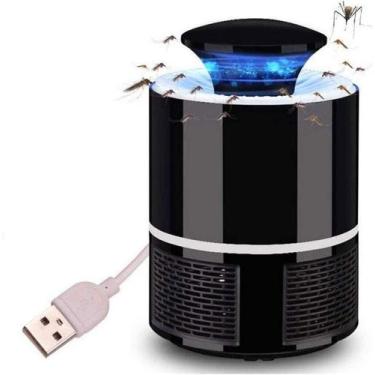 Imagem de Mosquiteiro Repelente Armadilha Mata Mosquito LED UV Zika Dengue Eletr