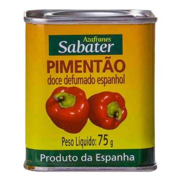 Imagem de Páprica Pimentão Doce Defumado Espanhol Sabater - 75g