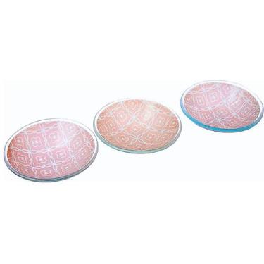 Imagem de Conjunto com 3 Mini Cumbucas de Vidro - Rosa, Home Glass - glass  ware