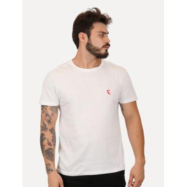 Imagem de Camiseta Reserva Masculina Regular Notificação Branca, XXL/GGG