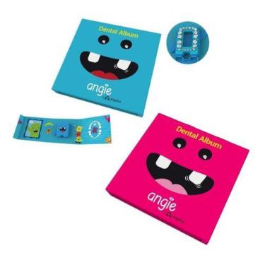 Imagem de Album Dental Porta Dente De Leite Angie Premium Kit Com 3  - Angie By 