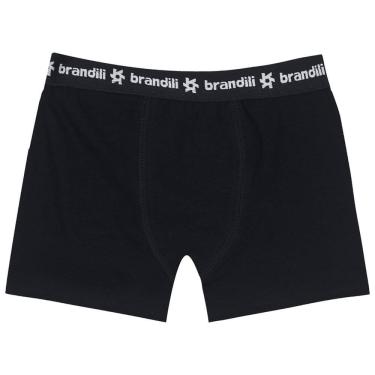 Imagem de Cueca Boxer Infantil Menino Brandili Preto