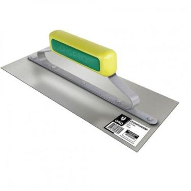 Imagem de Desempenadeira de Aço Inox Lisa para Massa 12x40cm - Galo