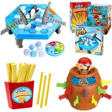 Imagem de Coleção 3 Jogos Pinguim Quebra Gelo Pula Pirata Pula Batata - Art Brin