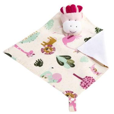 Imagem de Naninha c/ Porta Chupeta - Laura Baby, Girafa Pink