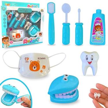 Imagem de Brinquedo Kit Dentista Infantil Médico Doutor Didático - Europio