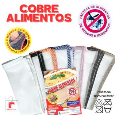 Imagem de Cobre Alimentos Proteção Anti Mosquito Viés Decorativo 1 Und - Mgonlin