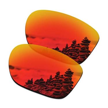 Imagem de SmartVLT Lentes de reposição polarizadas revestidas de AR vermelho fogo para óculos de sol Oakley Crossrange OO9361