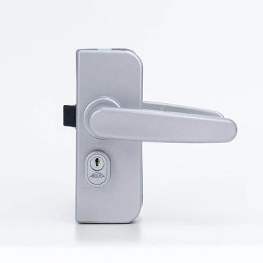 Imagem de Fechadura Porta Vidro Alvenaria Maçaneta Recorte 1510 Fosco