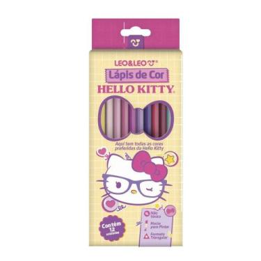 Imagem de Lápis de Cor Hello Kitty Com 12 Cores Leo&Leo - Leonora