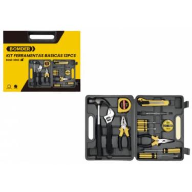 Imagem de Kit ferramentas maleta basicas com 12 pcs bom-3902 - BOMVINK