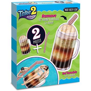 Imagem de Mighty Mojo Boia de cerveja e macarrão – tubo de boia de piscina, boias infláveis para crianças e adultos – Boia grande para nadar no verão na praia – Duas boias – Take2Floats