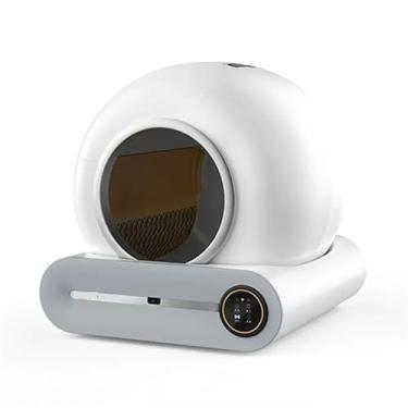 Imagem de Caixa de areia para gatos com autolimpeza fechada, caixa de areia inteligente para gatos, automática, sem cheiro, banheiro elétrico, produtos para animais de estimação, caixas de areia(A - Ti Pro)