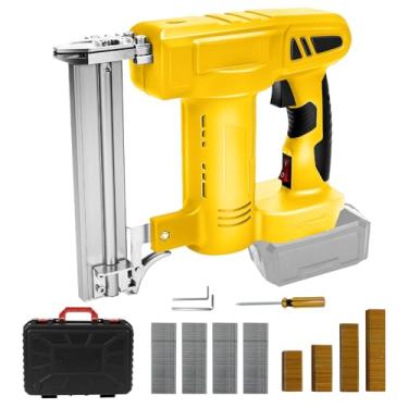 Imagem de Pregador Brad sem fio 18GA para bateria Dewalt 20V Max, 2 em 1, grampeador de coroa estreita com 500 pregos e 500 grampos, motor sem escova, para reforma doméstica, faça você mesmo e marcenaria (sem