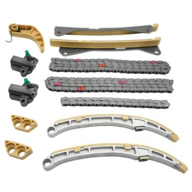 Imagem de Kit de corrente de distribuição de motor 24321-3L100 compatível com Kia Sorento 3.3L Sedona Cadenza K900, para Hyundai Azera Santa Sedan Palisade Genesis G70 G80 G90 3,3 L 3,8L 2013-2020