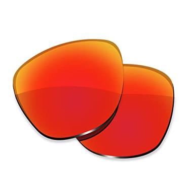Imagem de ToughAsNails Lentes de substituição para óculos de sol Oakley Frogskins LX OO2043 – HyperVision Plus Vermelho Cromado – Polarizadas