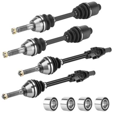 Imagem de Eixo CV dianteiro traseiro com rolamento de roda para Polaris Sportsman 400 500 600 700 2002 2003 2004, ATP 330 500 2004-2005 1380240, 1380197 eixos e rolamentos ATV - conjunto completo