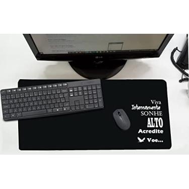Imagem de Mouse Pad Desk Pad Grande 30x70cm - FRASE VIVA INTENSAMENTE