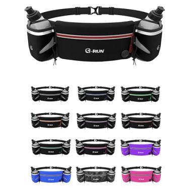 Imagem de Q-RUN Cinto de hidratação para corrida, Vermelho, Small 15-24 inches, 283 g