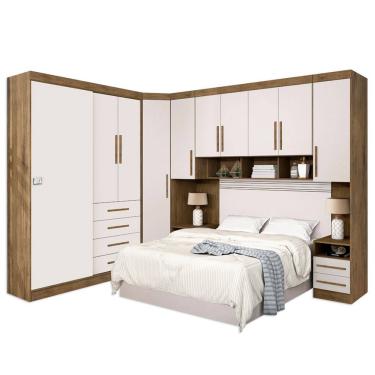 Imagem de Dormitório Completo Georgia J&A Para Cama Box 1,58M Casal