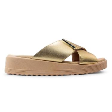 Imagem de Tamanco Usaflex Feminino Salto Anabela Detalhe Casual MA10003
