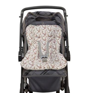 Imagem de Capa para Carrinho de Bebe - Laura Baby, Floral Rosa