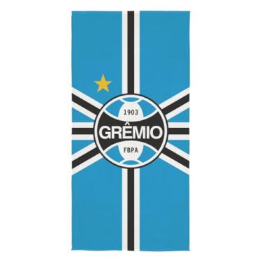 Imagem de Toalha de Time Praia E Piscina, Licenciada, Aveludada, 1,40mx70cm, Altihaus, Secagem R�pida, Macio - Lepper (Gr�mio)