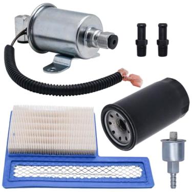 Imagem de JDLLONG Bomba de combustível elétrica E11015 149-2620 adequada para peças de gerador Onan 5500 Marquis Gold HGJAB HGJAC Cummins A029F887 A047N929 com filtro de ar 140-3116 e filtro de óleo 122-0836