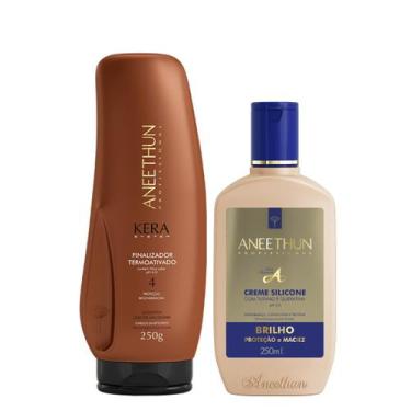 Imagem de Aneethun Kera System Kit Finalizador Termoativado e Creme de Silicone 