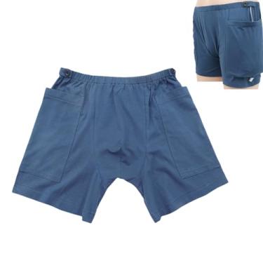 Imagem de Siomlana Calças de fístula, calças de drenagem urinária, calças de cateter, calças de cuidados com incontinência, calças de cuidados com bolsa de drenagem de ostomia, calças de urina para cateteres