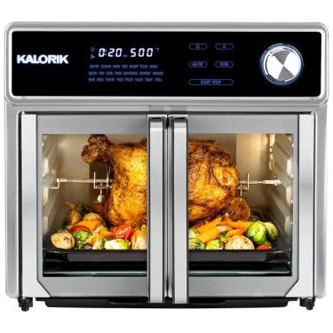 Imagem de Forno Elétrico de Bancada AirFryer, 25L de Capacidade com 22 Funções e 11 Acessórios, 1700W, 110v, KALORIK AFO 47631 SS2, Prateado